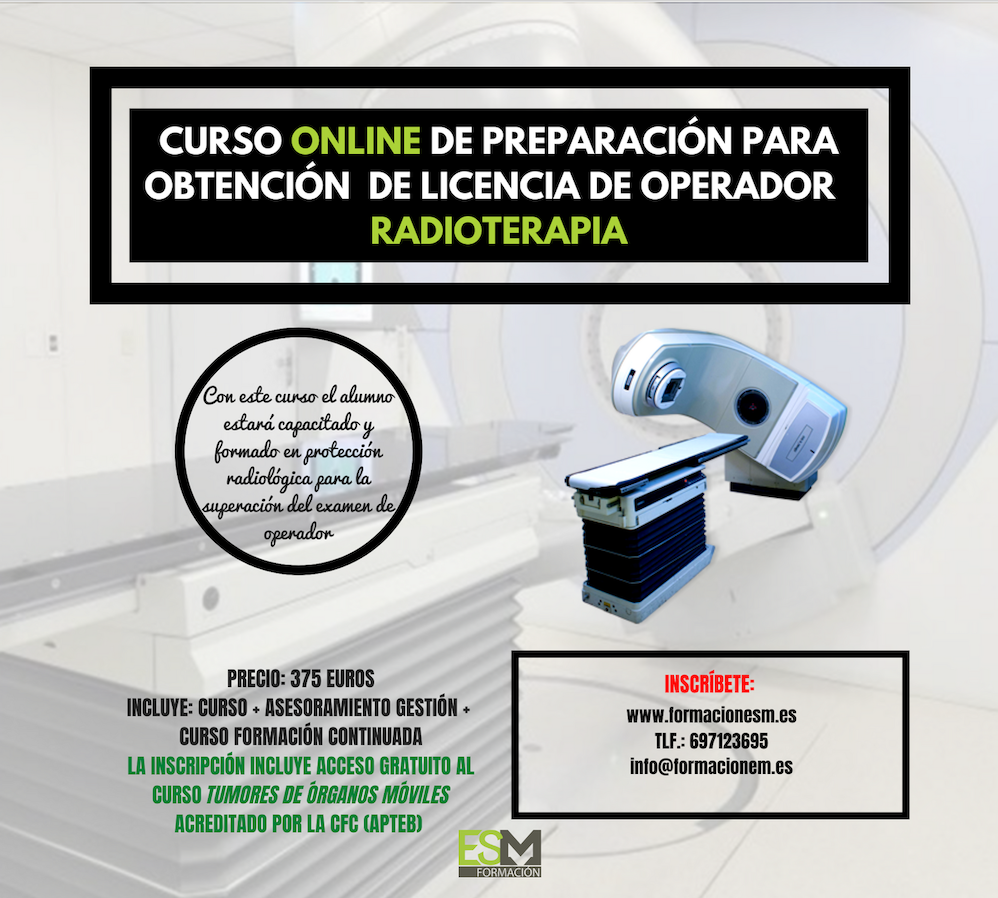 curso online preparacion obtencion licencia operador radioterapia 1